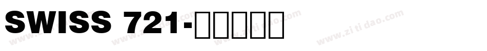 SWISS 721字体转换